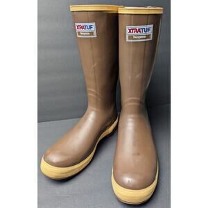 XTRATUF Legacy Waterproof Rubber Boots MENS SIZE 13M 15" Brn Fishing 22272G NWOT